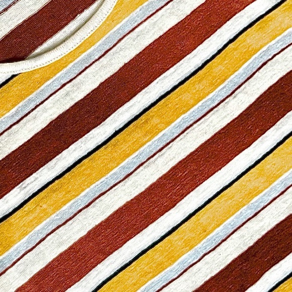 FRAME Wear Striped Linen Tank Sunrise Multi - Picture 8 of 11